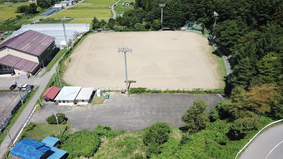 坂井グラウンドの空撮